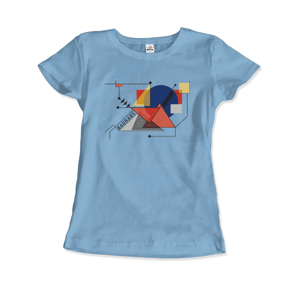 Walter Gropius Bauhaus Geometry Artwork T-Shirt by Art-O-Rama Shop ART-O-RAMA-SHOP