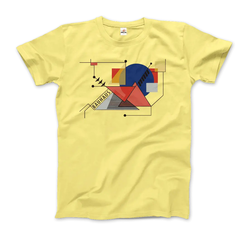 Walter Gropius Bauhaus Geometry Artwork T-Shirt by Art-O-Rama Shop ART-O-RAMA-SHOP