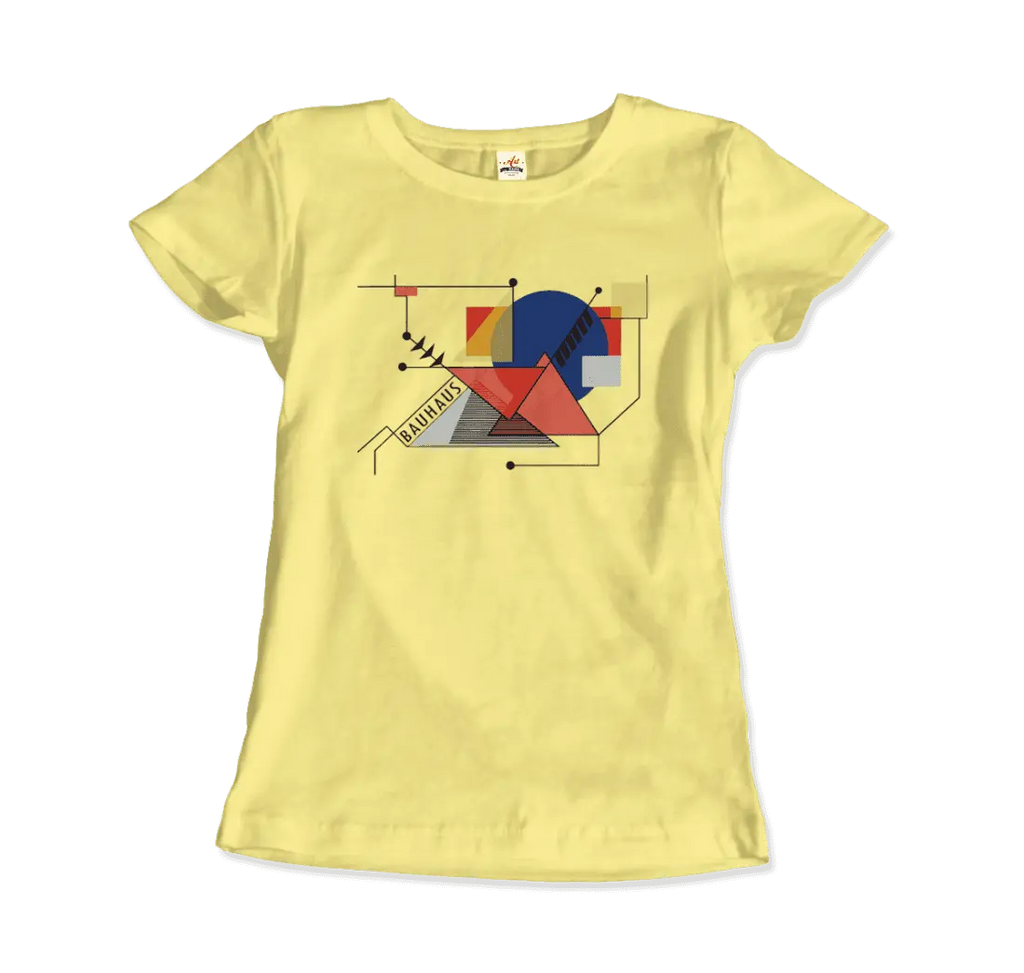 Walter Gropius Bauhaus Geometry Artwork T-Shirt by Art-O-Rama Shop ART-O-RAMA-SHOP
