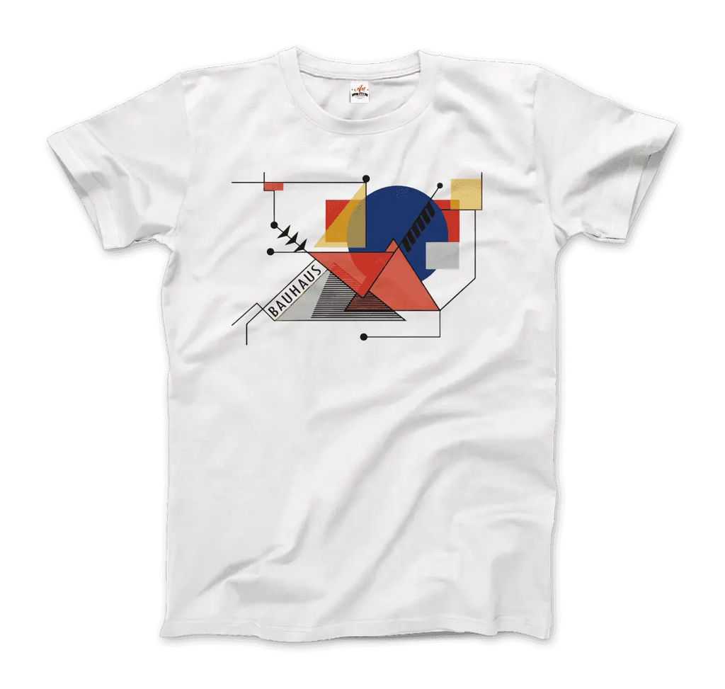 Walter Gropius Bauhaus Geometry Artwork T-Shirt by Art-O-Rama Shop ART-O-RAMA-SHOP