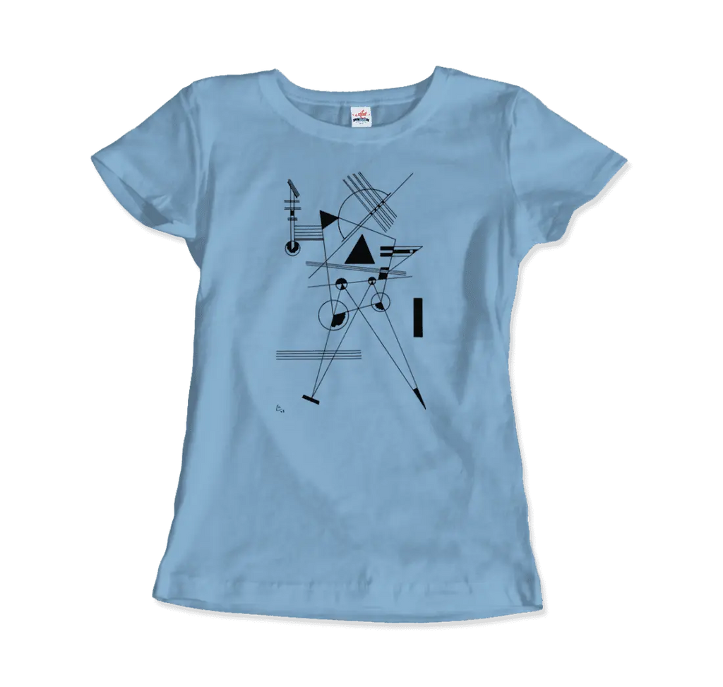 Wassily Kandinsky - Drawing for Point and Line, 1925 Artwork T-Shirt by Art-O-Rama Shop ART-O-RAMA-SHOP