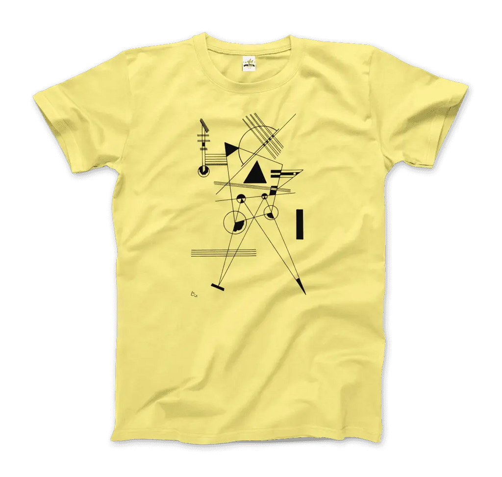 Wassily Kandinsky - Drawing for Point and Line, 1925 Artwork T-Shirt by Art-O-Rama Shop ART-O-RAMA-SHOP