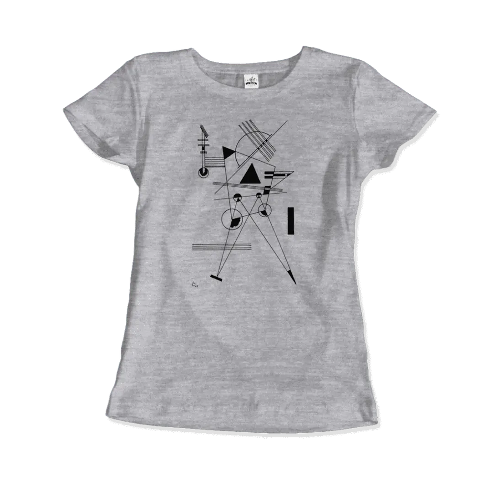 Wassily Kandinsky - Drawing for Point and Line, 1925 Artwork T-Shirt by Art-O-Rama Shop ART-O-RAMA-SHOP