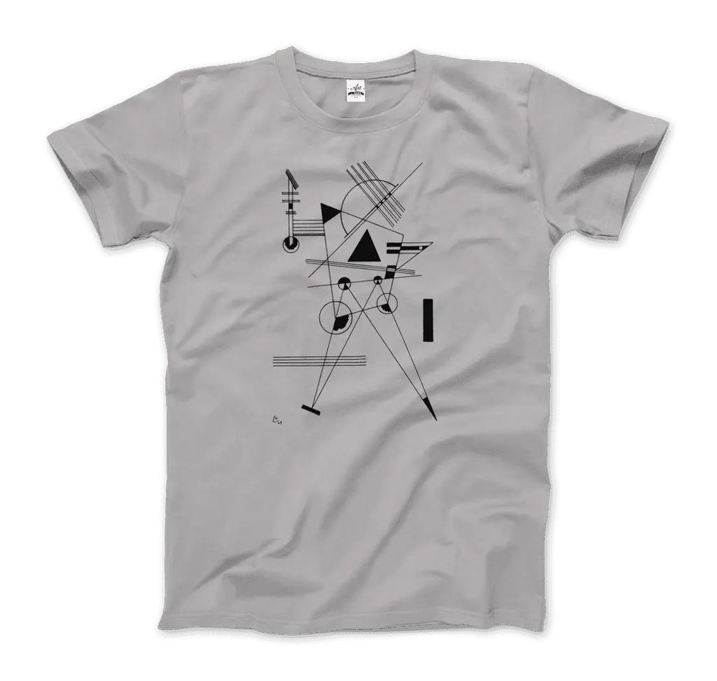 Wassily Kandinsky - Drawing for Point and Line, 1925 Artwork T-Shirt by Art-O-Rama Shop ART-O-RAMA-SHOP