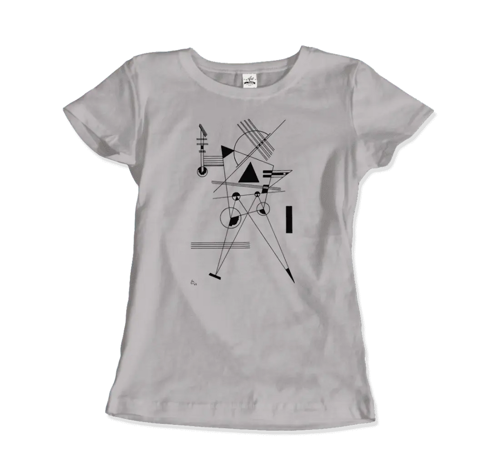 Wassily Kandinsky - Drawing for Point and Line, 1925 Artwork T-Shirt by Art-O-Rama Shop ART-O-RAMA-SHOP