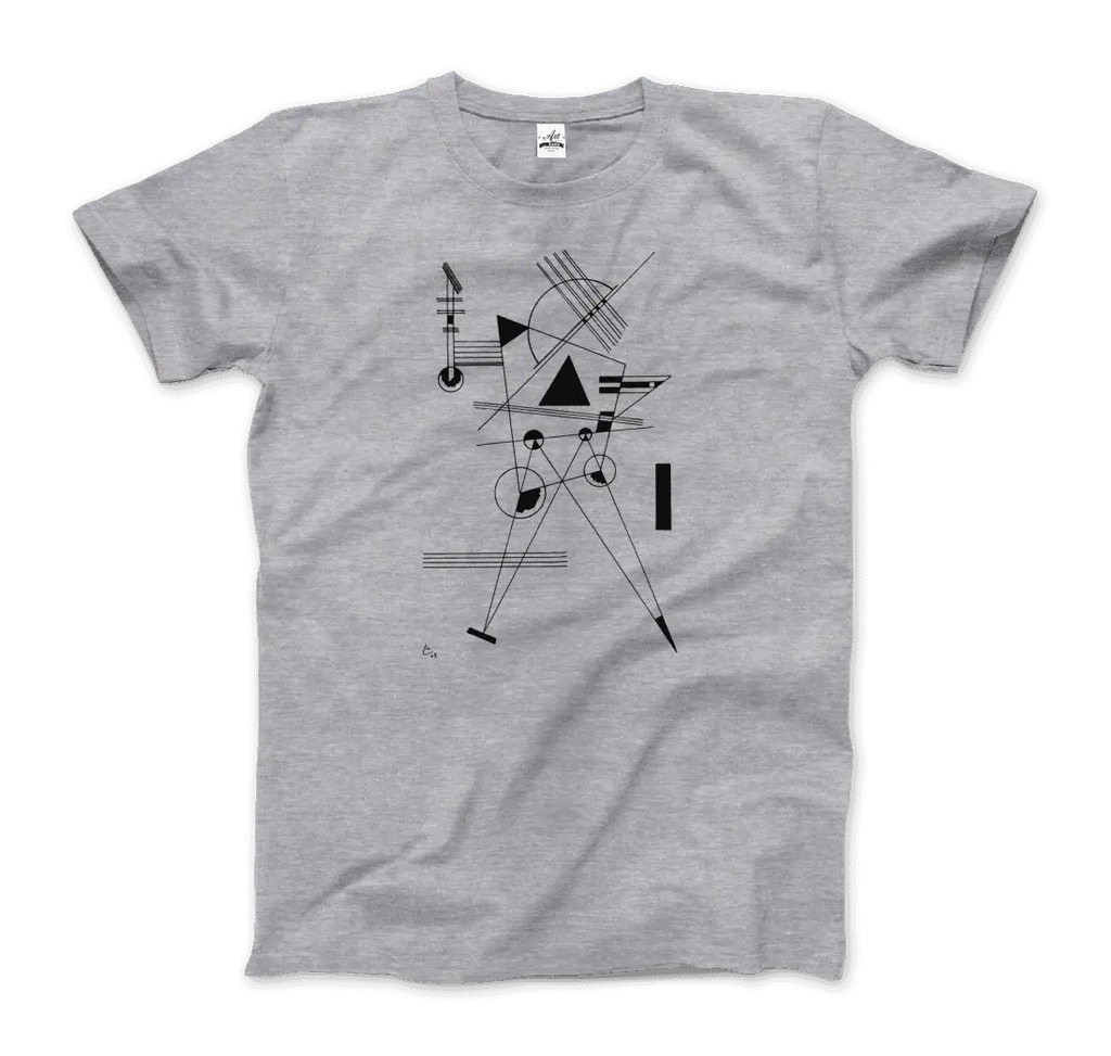 Wassily Kandinsky - Drawing for Point and Line, 1925 Artwork T-Shirt by Art-O-Rama Shop ART-O-RAMA-SHOP