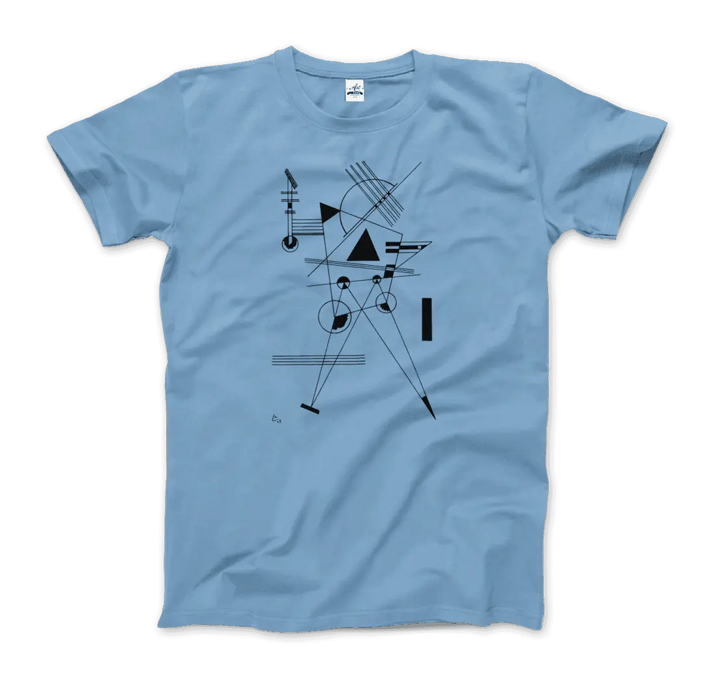 Wassily Kandinsky - Drawing for Point and Line, 1925 Artwork T-Shirt by Art-O-Rama Shop ART-O-RAMA-SHOP