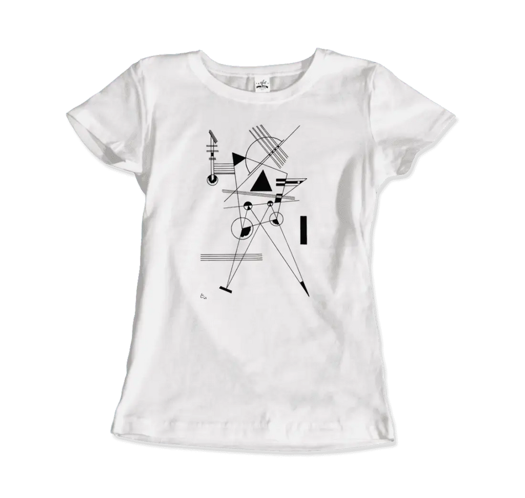 Wassily Kandinsky - Drawing for Point and Line, 1925 Artwork T-Shirt by Art-O-Rama Shop ART-O-RAMA-SHOP