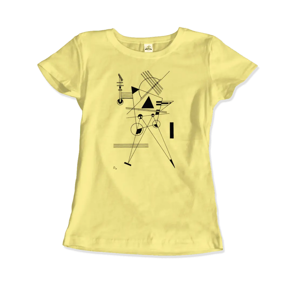 Wassily Kandinsky - Drawing for Point and Line, 1925 Artwork T-Shirt by Art-O-Rama Shop ART-O-RAMA-SHOP