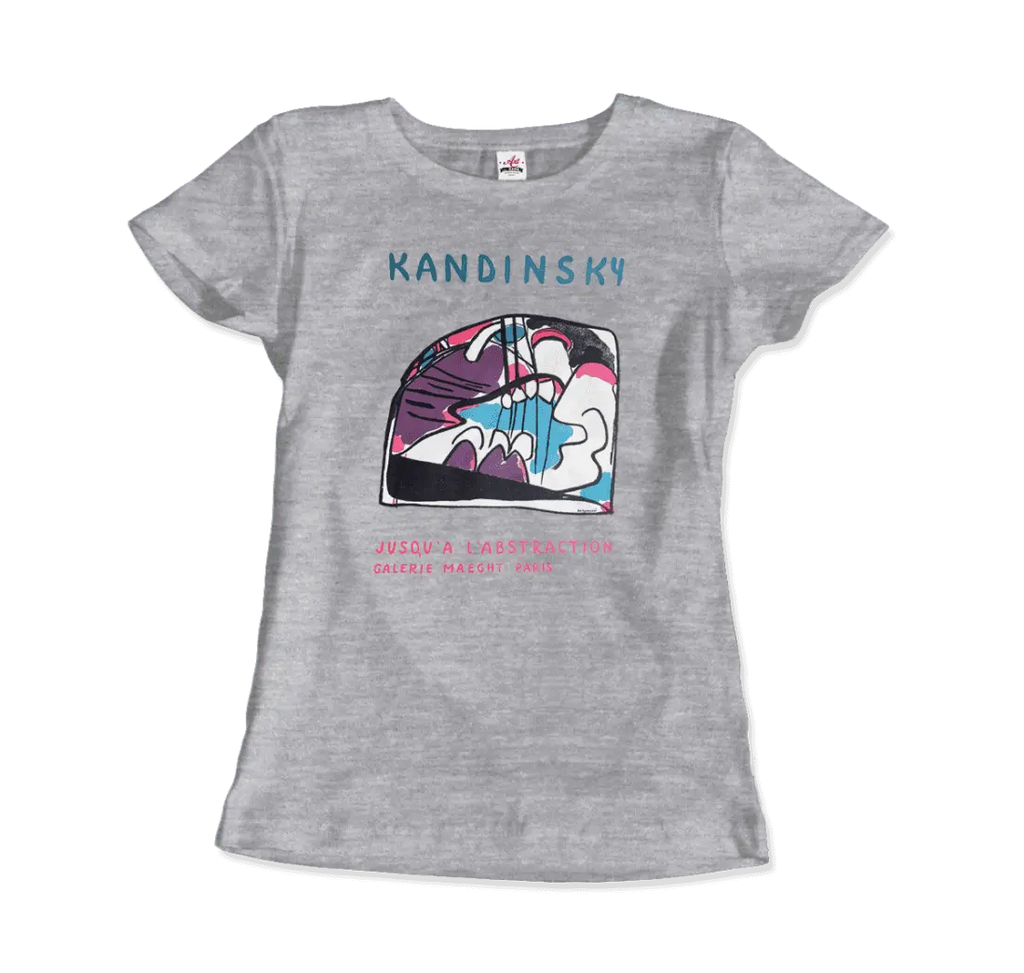 Wassily Kandinsky - Jusqu'a l'abstraction 1960 Artwork T-Shirt by Art-O-Rama Shop ART-O-RAMA-SHOP