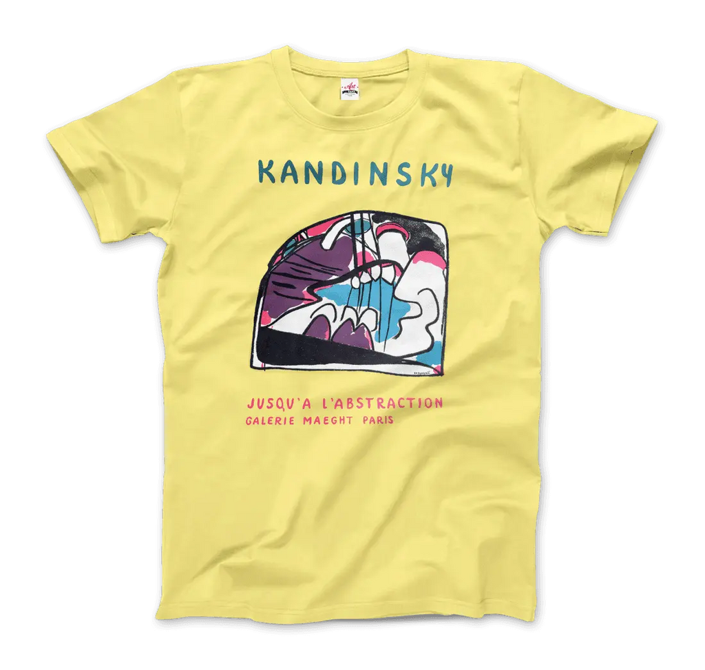 Wassily Kandinsky - Jusqu'a l'abstraction 1960 Artwork T-Shirt by Art-O-Rama Shop ART-O-RAMA-SHOP