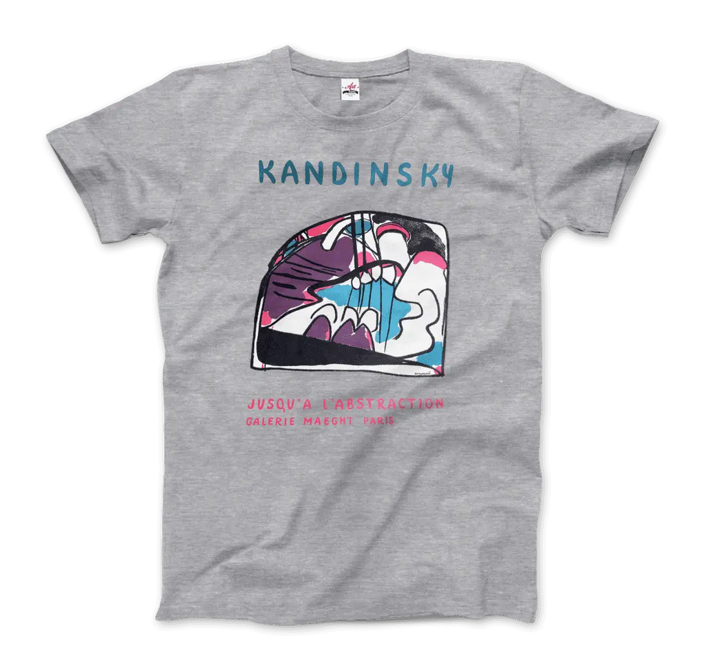 Wassily Kandinsky - Jusqu'a l'abstraction 1960 Artwork T-Shirt by Art-O-Rama Shop ART-O-RAMA-SHOP
