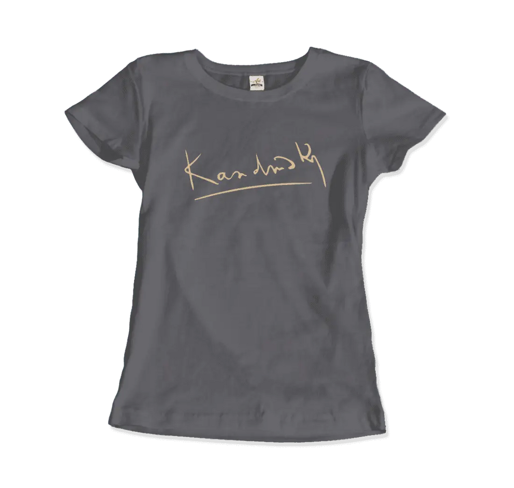 Wassily Kandinsky Signature Art T-Shirt by Art-O-Rama Shop ART-O-RAMA-SHOP