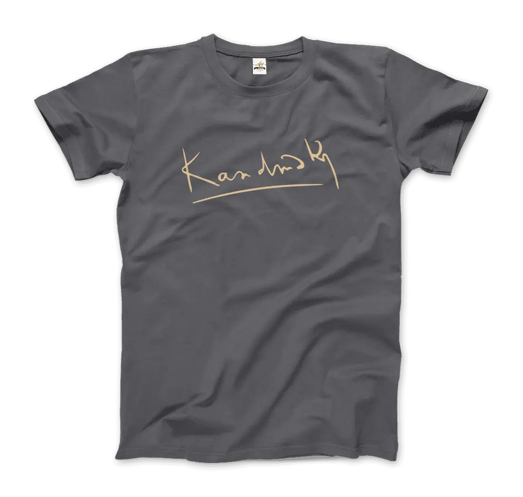 Wassily Kandinsky Signature Art T-Shirt by Art-O-Rama Shop ART-O-RAMA-SHOP