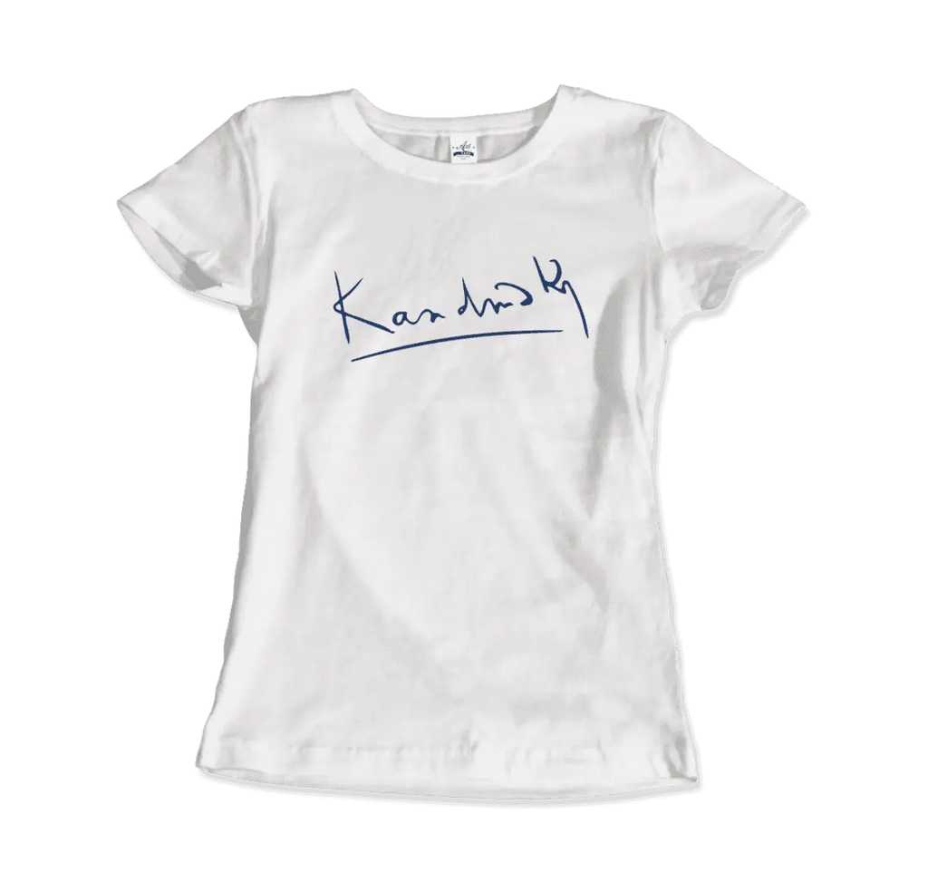Wassily Kandinsky Signature Art T-Shirt by Art-O-Rama Shop ART-O-RAMA-SHOP