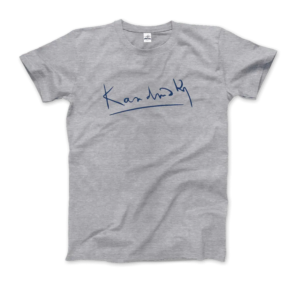 Wassily Kandinsky Signature Art T-Shirt by Art-O-Rama Shop ART-O-RAMA-SHOP
