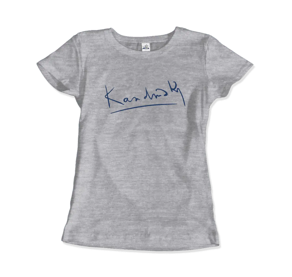 Wassily Kandinsky Signature Art T-Shirt by Art-O-Rama Shop ART-O-RAMA-SHOP