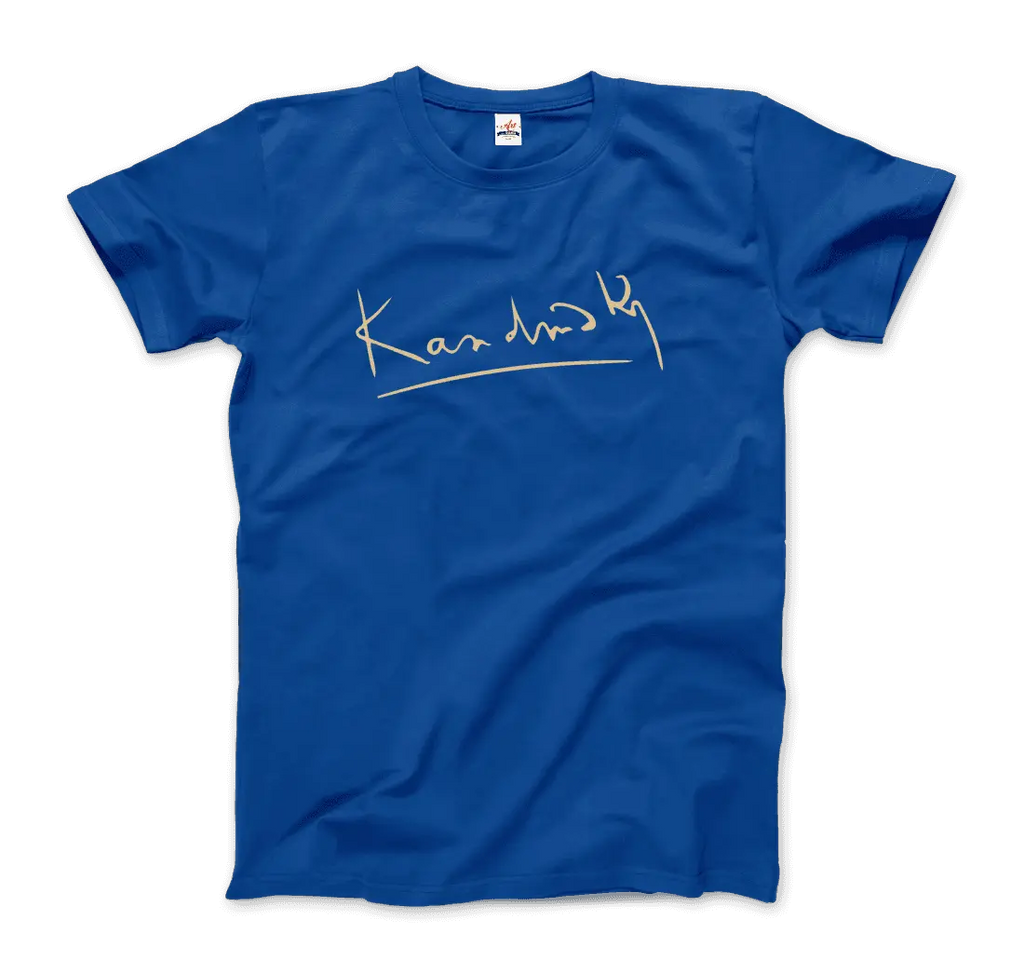 Wassily Kandinsky Signature Art T-Shirt by Art-O-Rama Shop ART-O-RAMA-SHOP