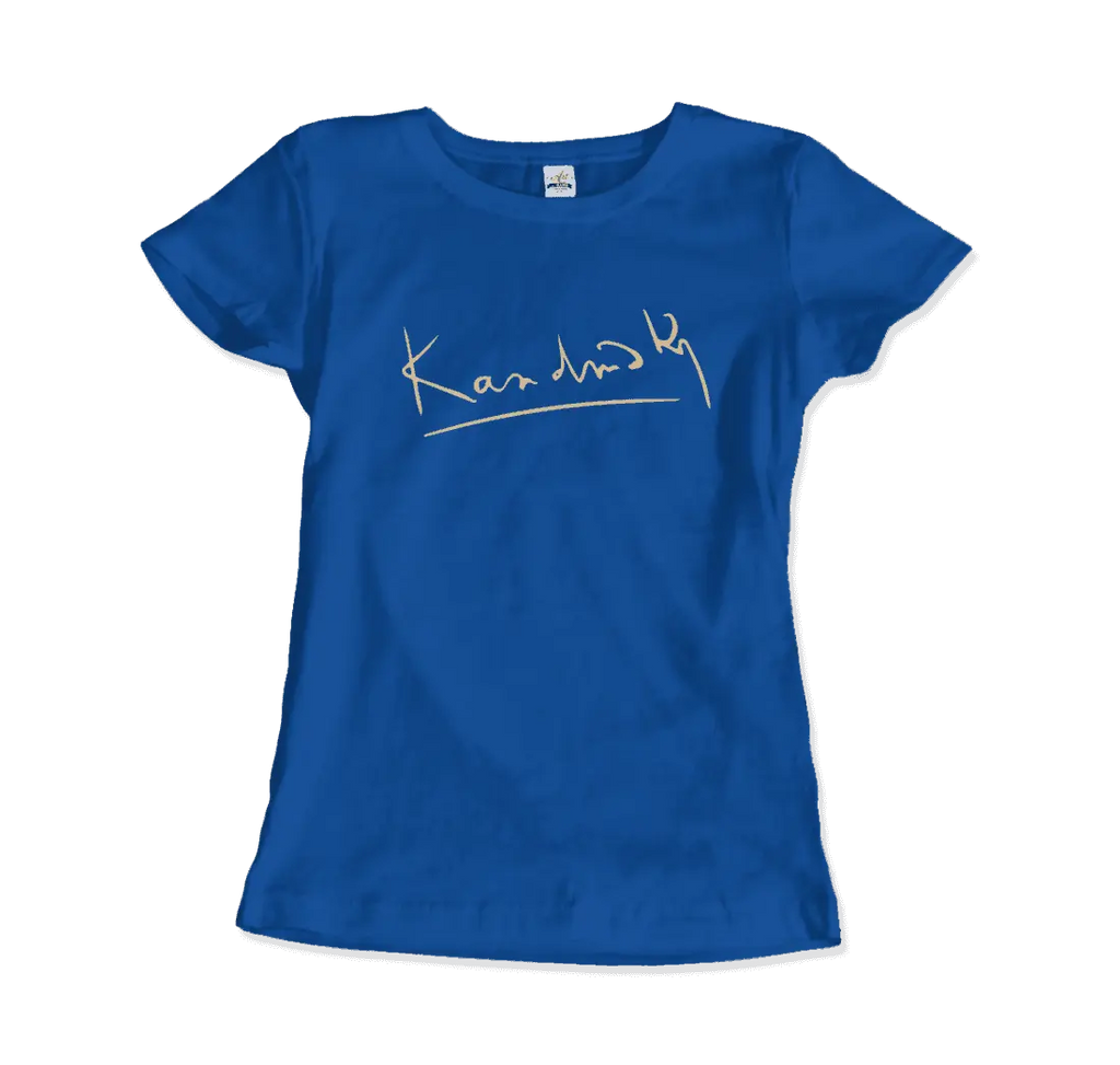 Wassily Kandinsky Signature Art T-Shirt by Art-O-Rama Shop ART-O-RAMA-SHOP