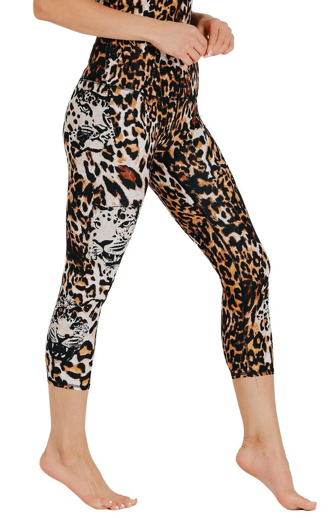 Wildcat Printed Yoga Crops by Yoga Democracy Yoga Democracy