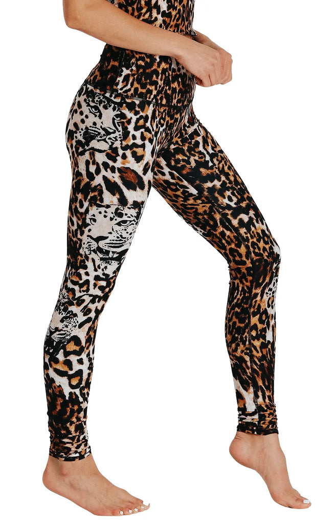 Wildcat Printed Yoga Leggings by Yoga Democracy Yoga Democracy