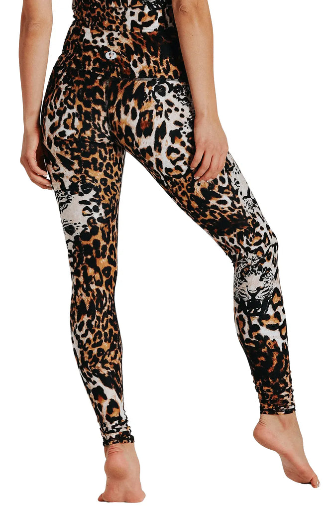 Wildcat Printed Yoga Leggings by Yoga Democracy Yoga Democracy