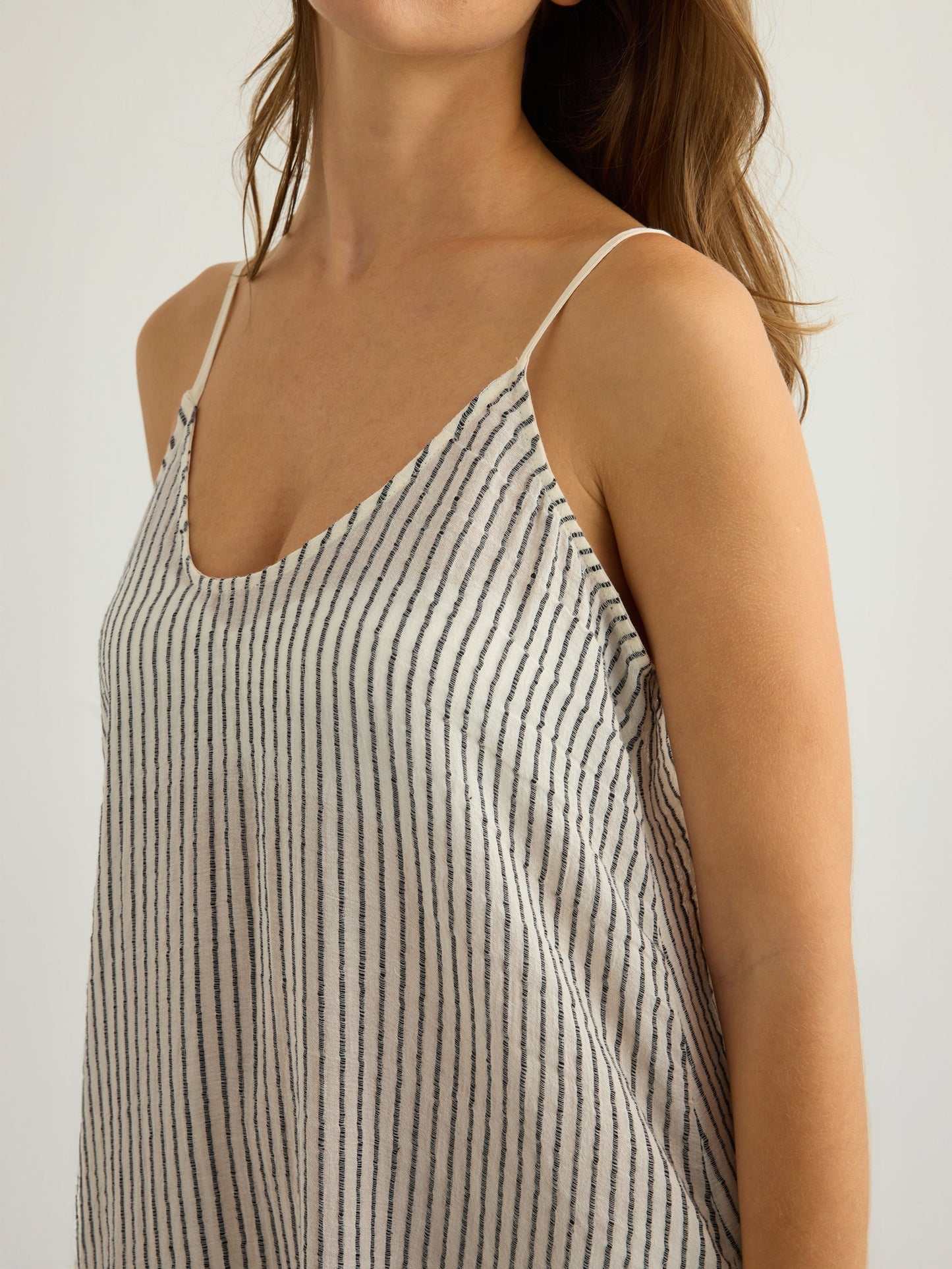 Yaz Dress - Black Stripes