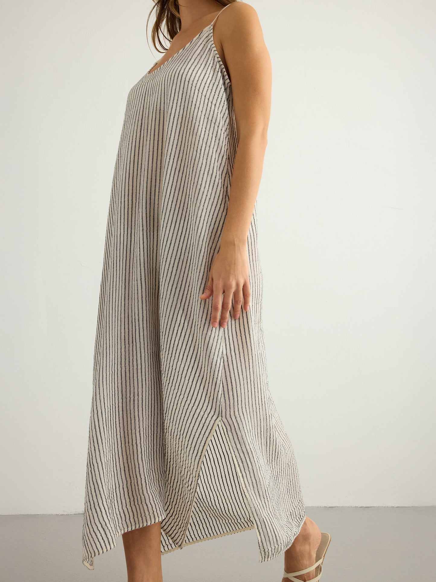 Yaz Dress - Black Stripes