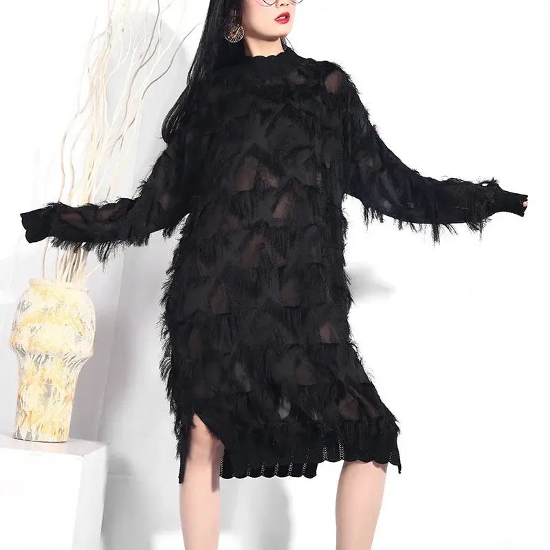 Yuko Loose Long Sleeve Dress by Marigold Shadows Marigold Shadows