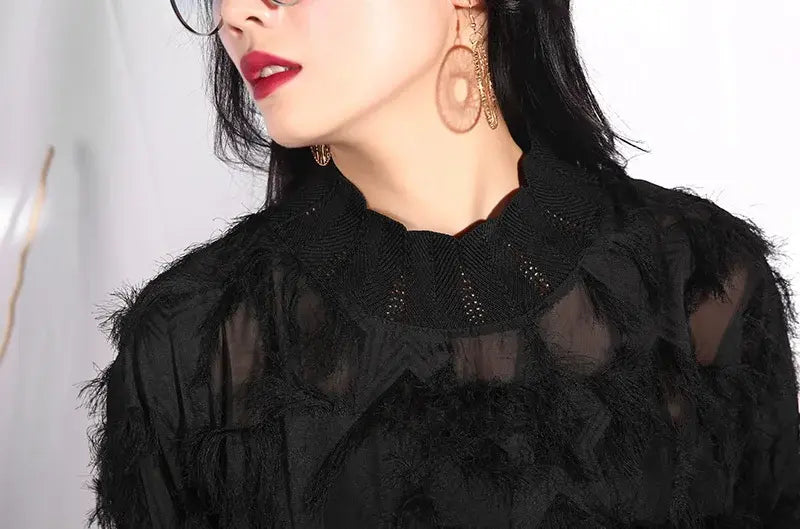 Yuko Loose Long Sleeve Dress by Marigold Shadows Marigold Shadows