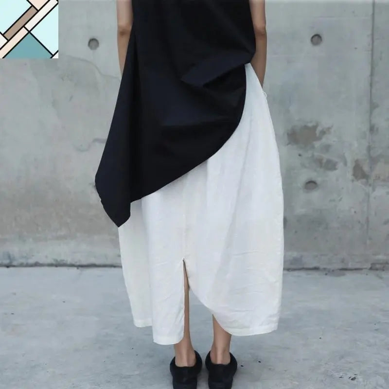 Yuruidesu Linen Ankle Pants by Marigold Shadows MARIGOLD SHADOWS