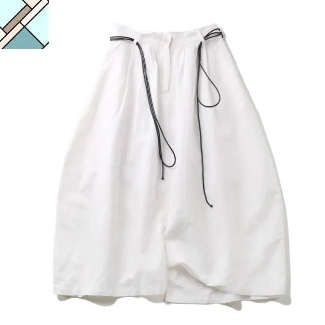 Yuruidesu Linen Ankle Pants by Marigold Shadows MARIGOLD SHADOWS