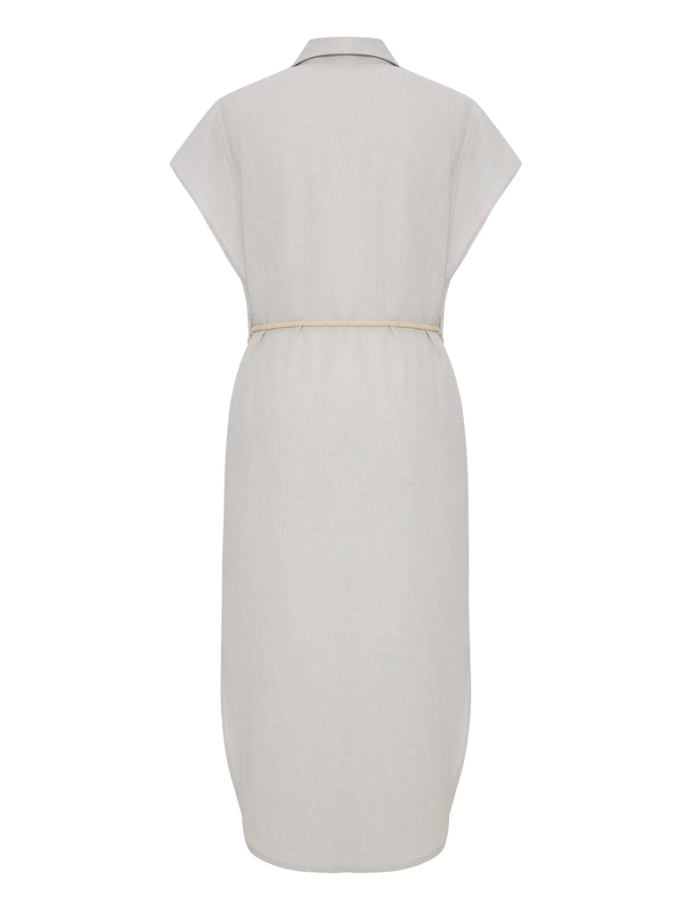 Zaya Shirt Dress - Baby Blue by The Handloom The Handloom