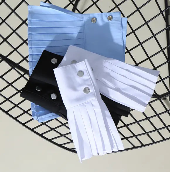 Zend Pleated Wrist Cuffs by Marigold Shadows Marigold Shadows