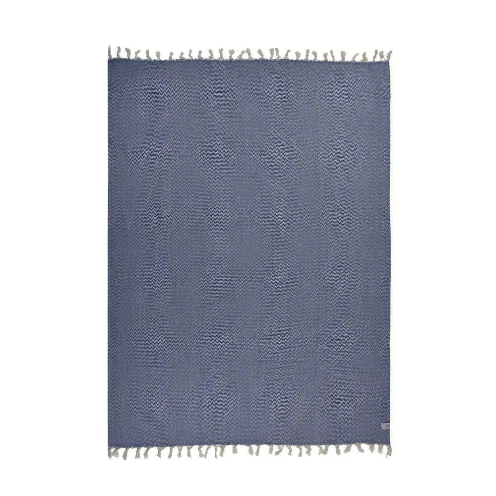 Zigzag Throw Blanket Pure Cotton 72"x50" by La'Hammam La'Hammam