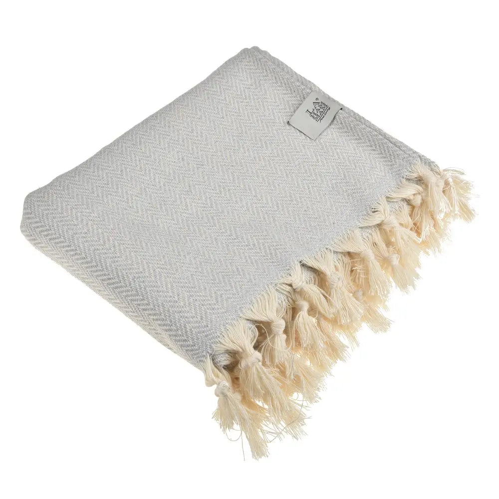 Zigzag Throw Blanket Pure Cotton 72"x50" by La'Hammam La'Hammam