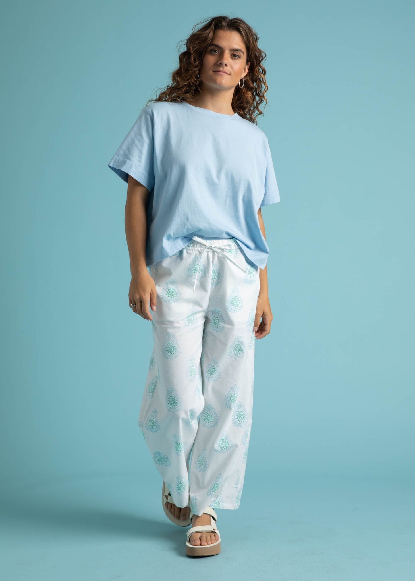 Shore Pant - Totem Paisley Seaglass & Cerulean