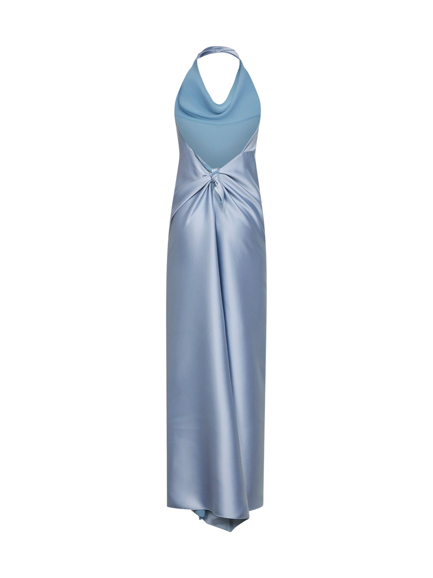Long Dress Antea Satin Powder Blue