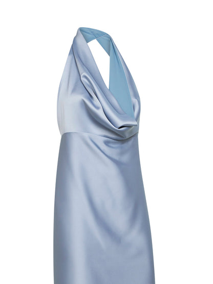 Long Dress Antea Satin Powder Blue