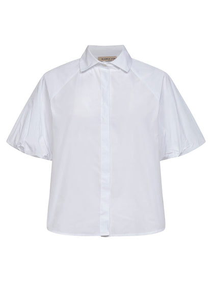 White Poplin Camiva Shirt