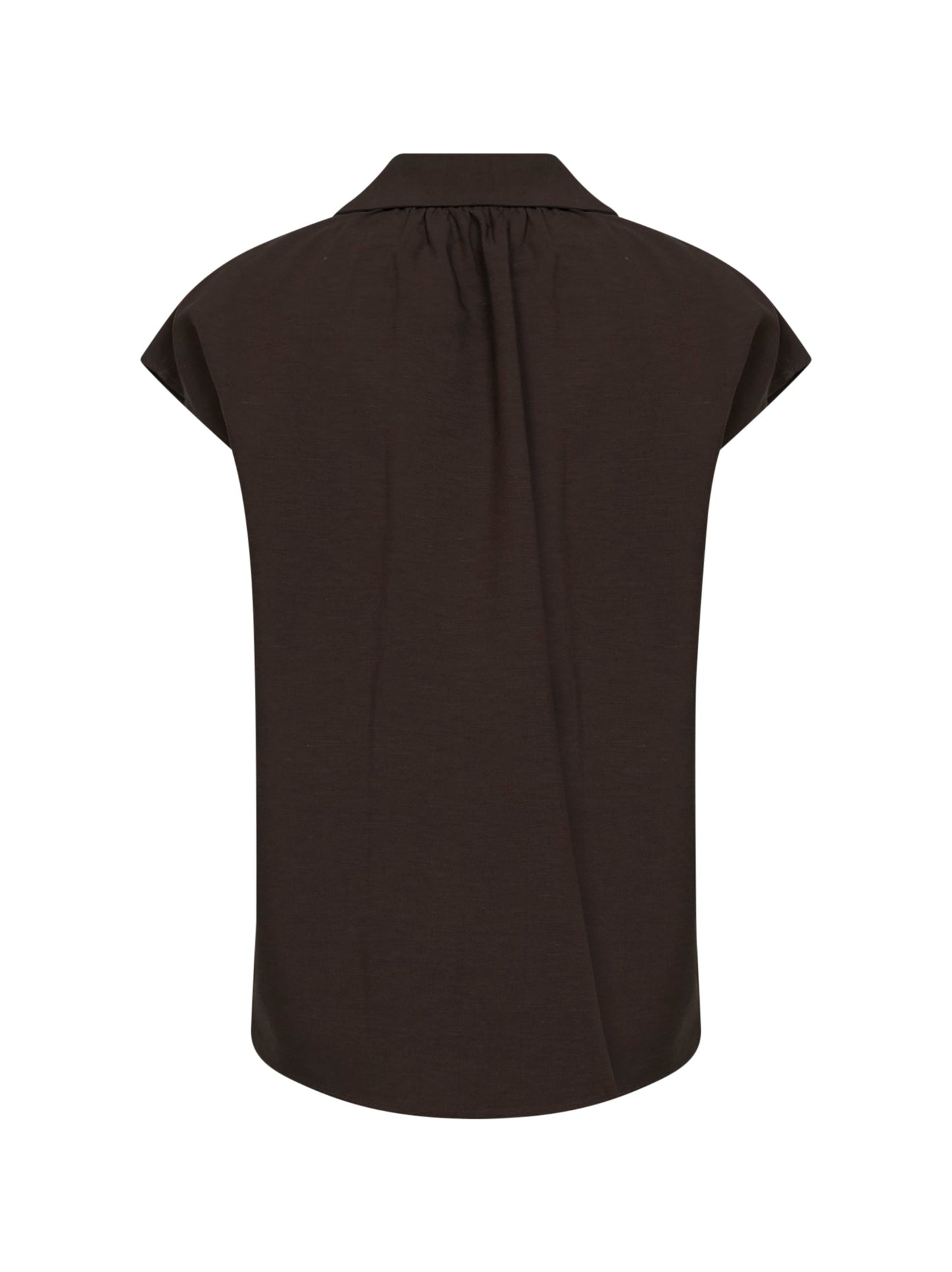 Moka Viscose and Linen Cenzia Shirt