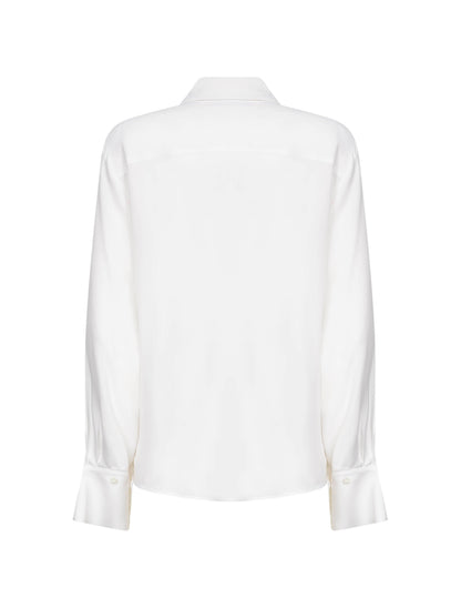 White Silk Blend Creta Shirt