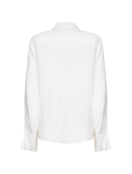 White Silk Blend Creta Shirt