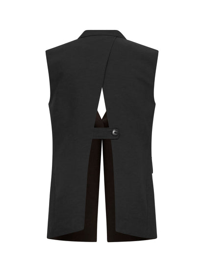 Moka Viscose and Linen Grifea Vest