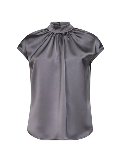 Lead Satin Maria Top
