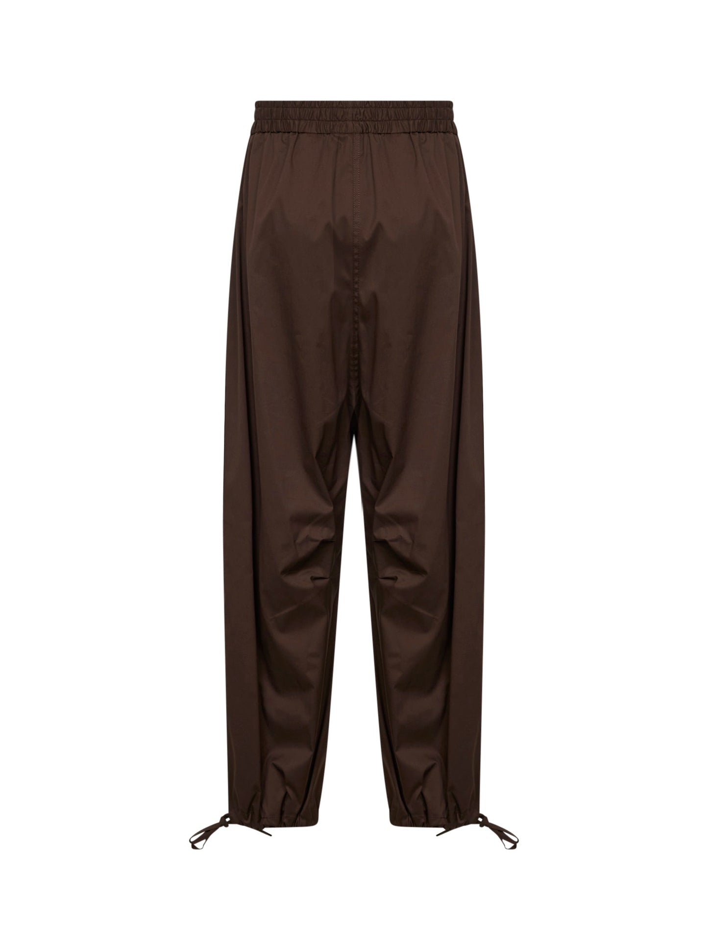 Chocolate Poplin Cargo Trousers