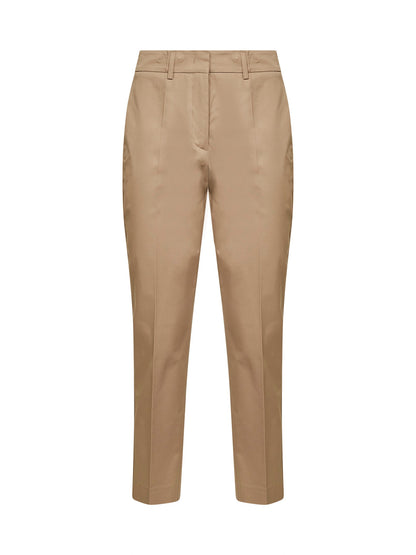 Sand Stretch Cotton Chino Trousers
