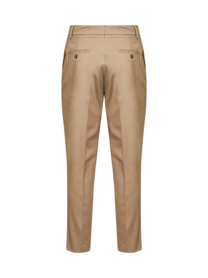 Sand Stretch Cotton Chino Trousers