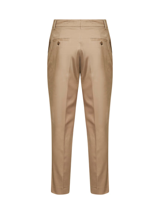 Sand Stretch Cotton Chino Trousers