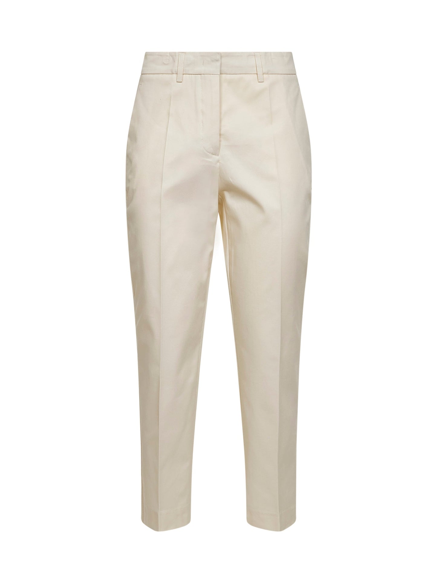 Vanilla Stretch Cotton Chino Trousers